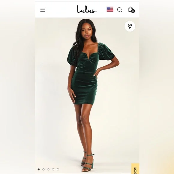 white christmas dresses Short La Femme Green Sequin Homecoming Dress -PromGirl Emerald / 4 main image 0
